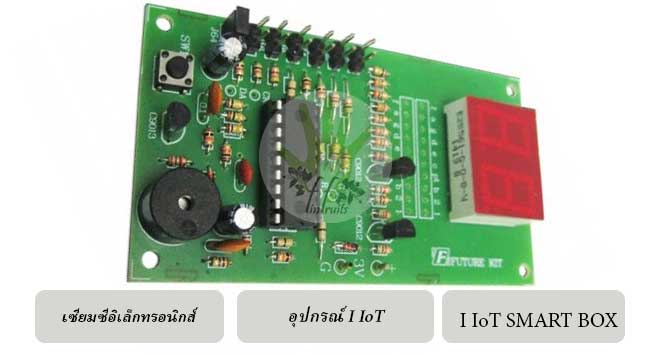อุปกรณ์ I IoT บอร์ด แผงวงจร เซียมซีอิเล็กทรอนิกส์ วียูมิเตอร์และไฟกระพริบควบคุมด้วยเสียง